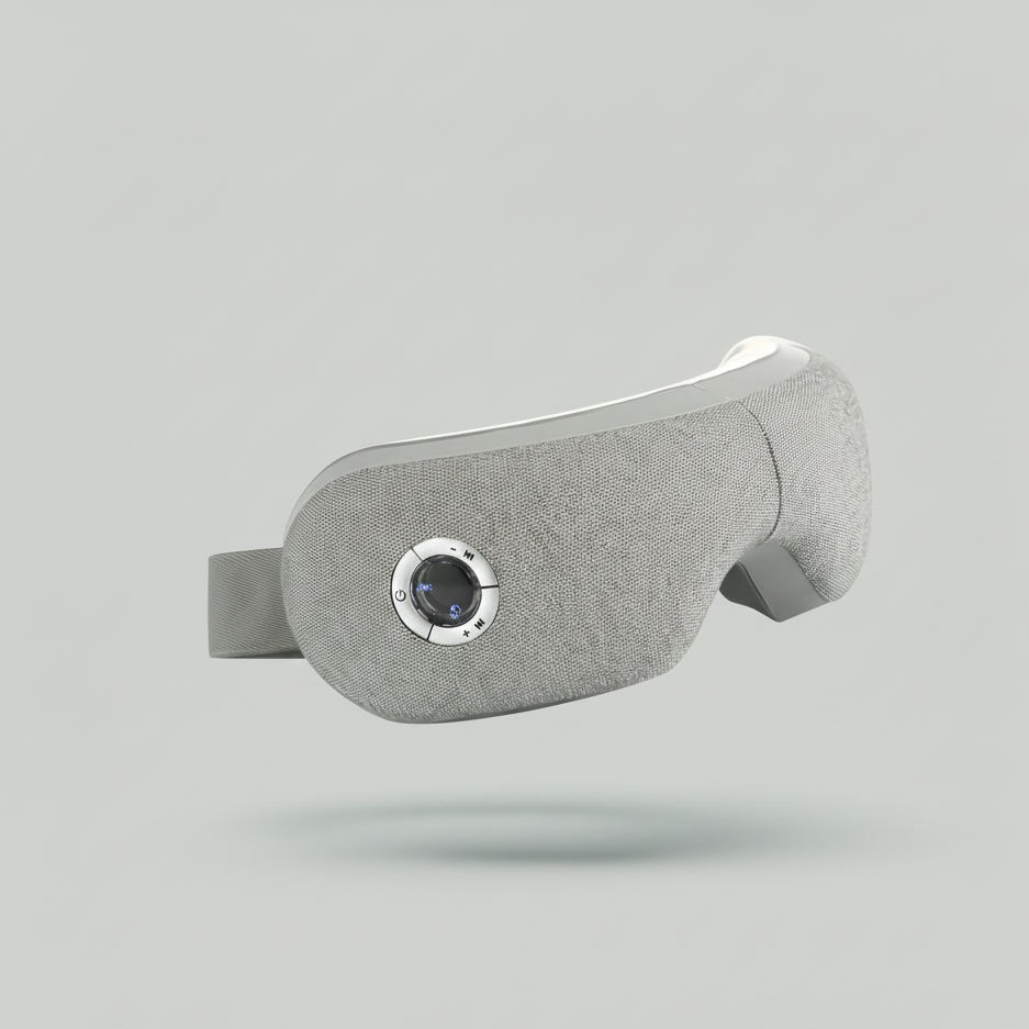 OcularRelief Eye Recovery Mask in Slate Grey featuring premium architectural fabric and a sleek ergonomic design